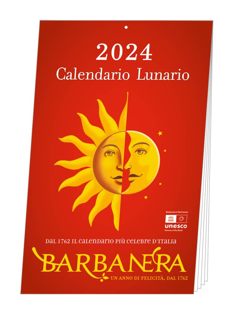 CALENDARIO Lunario 2024 BARBANERA cm. 28x56 (aperto)